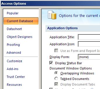 Mostrare query e tabella in MS-Access