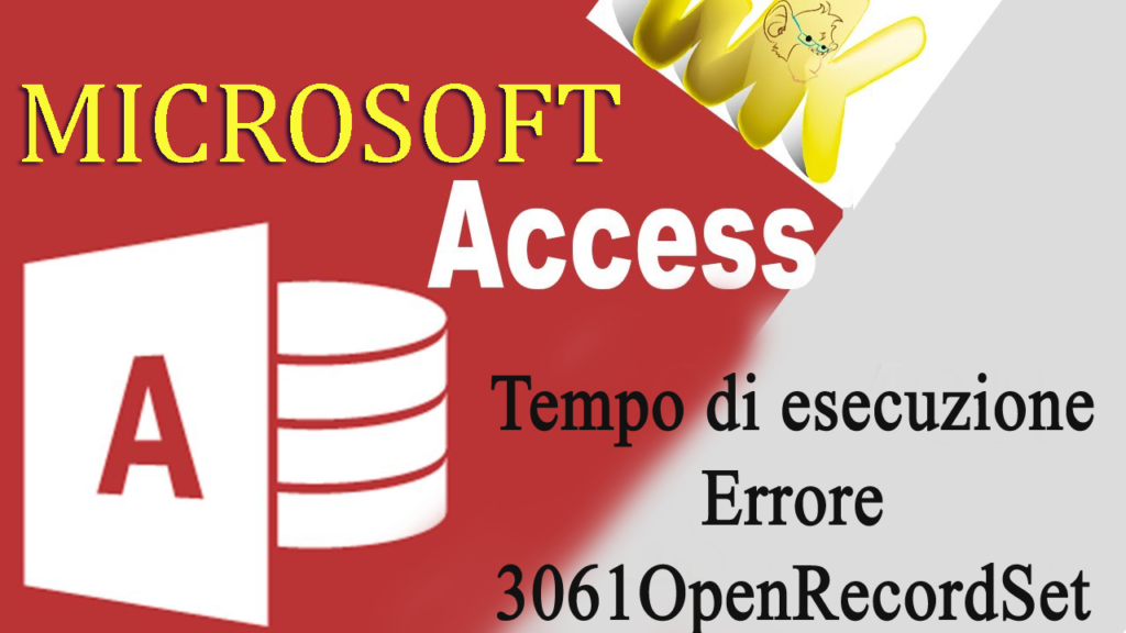 Remove term: errore di accesso openrecordset errore di accesso openrecordset Choose from the most used tags
