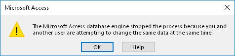 Access Errore 3197 del motore di database Microsoft Jet che ha interrotto il processo