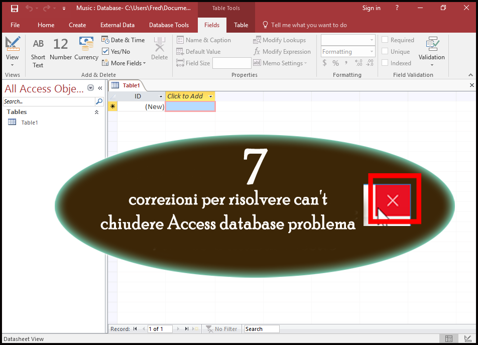 7 correzioni per risolvere can't chiudere Access database problema